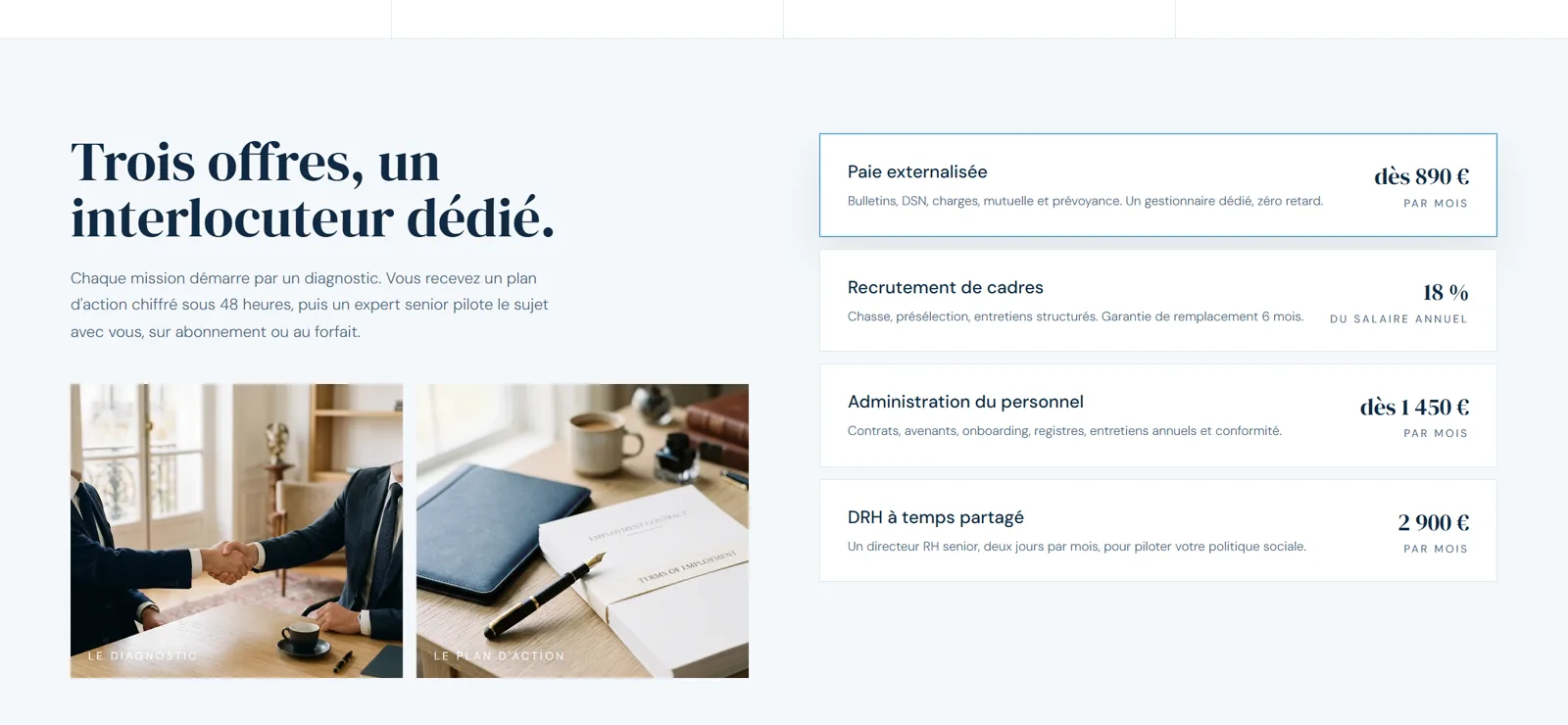 Maquette Dexprovider, vue suivante